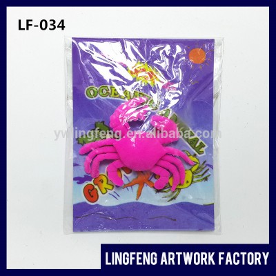 LF-034 linkfun factory supply ECO-friendly 3*5cm eva toys factory summer toys 2017 sea animal plush toys